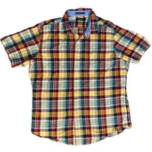 Nautica Linen-Blend Multicolor Casual Shirt